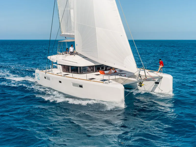 Fichissimo - Premium Line, a Lagoon 52F catamaran at Salerno, Italy