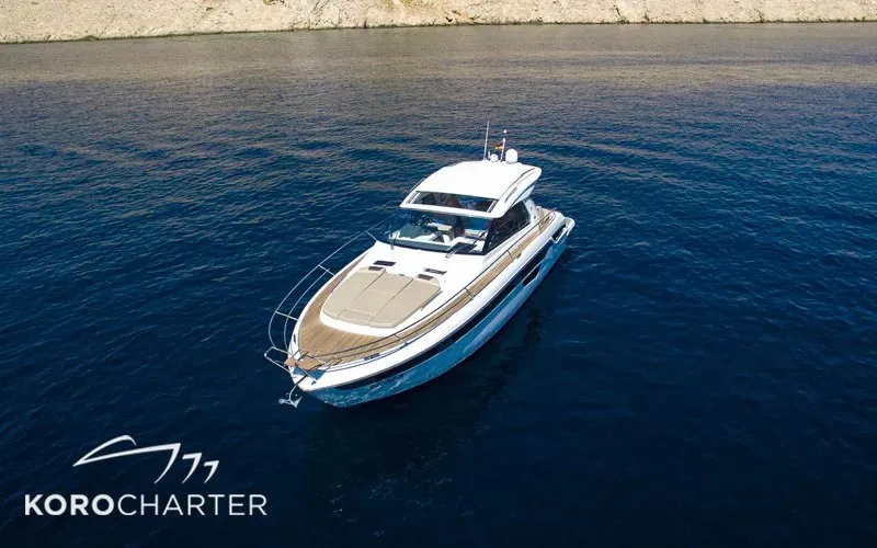 Falcon, a Bavaria 450 Sport HT motor yacht at Punat, Croatia