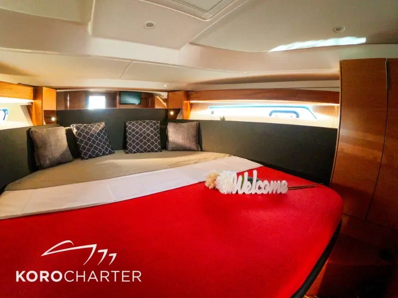 Falcon, a Bavaria 450 Sport HT motor yacht at Punat, Croatia