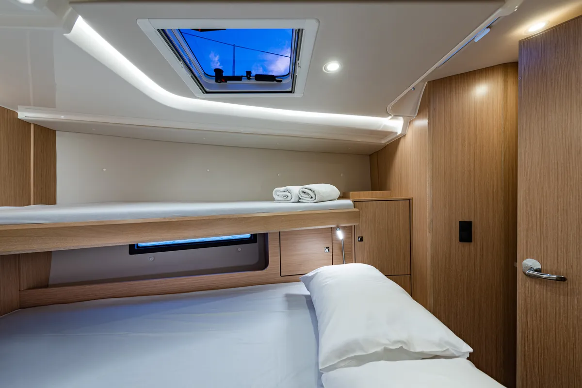 Cabin on Barbagiannis, a Bavaria C45 sailboat at Municipal Unit of Lefkada, Greece