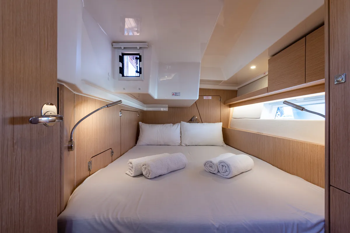 Cabin on Barbagiannis, a Bavaria C45 sailboat at Municipal Unit of Lefkada, Greece