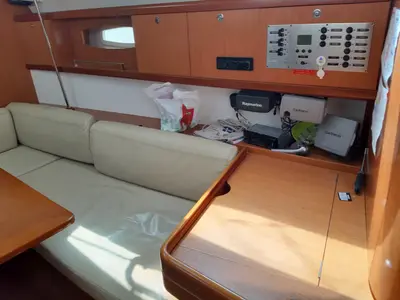 Salon of Sifnos 43.1, a Beneteau Oceanis 43 sailboat at Athens, Marina Delta Kallithea, Greece