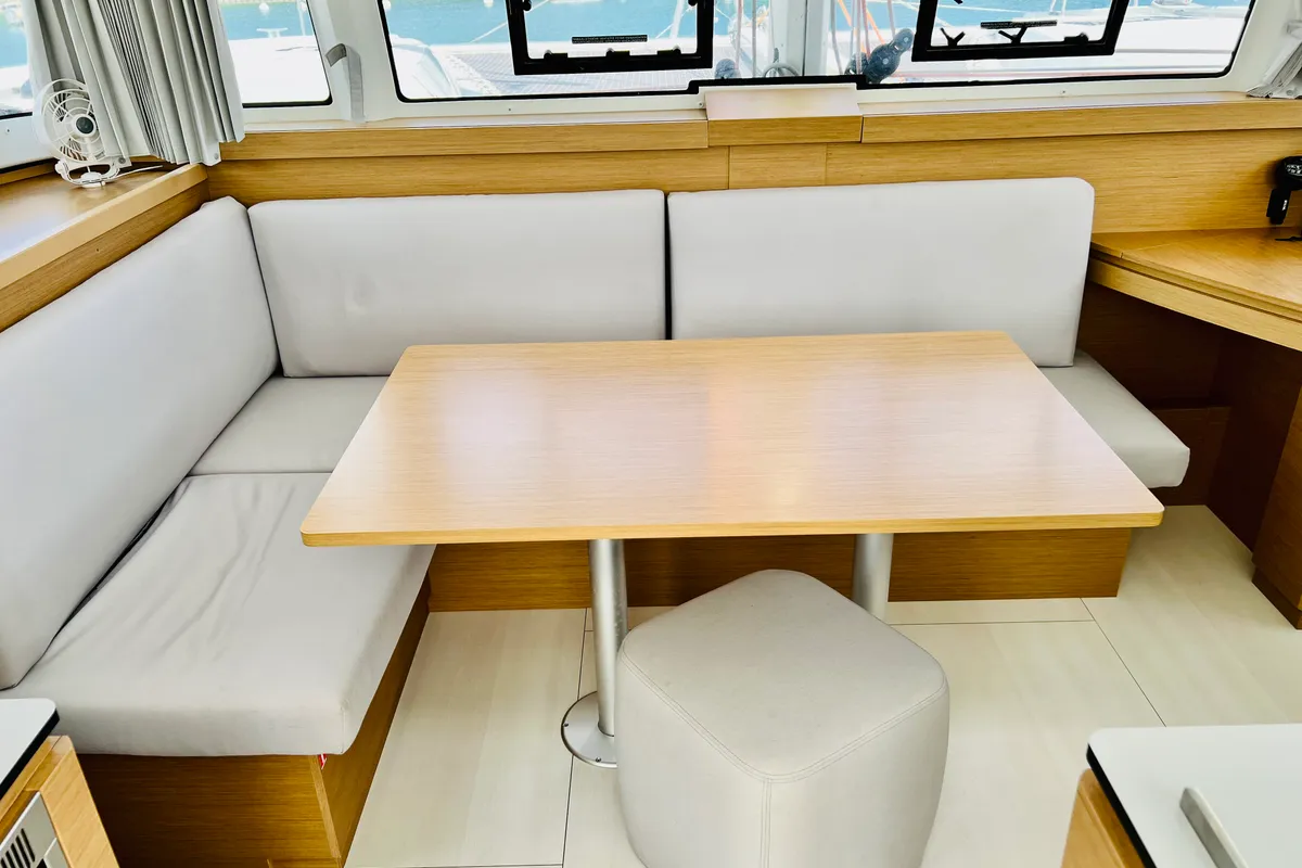Salon of OLOKUM Denia CREWED, a Excess 11 catamaran at Dénia, Spain