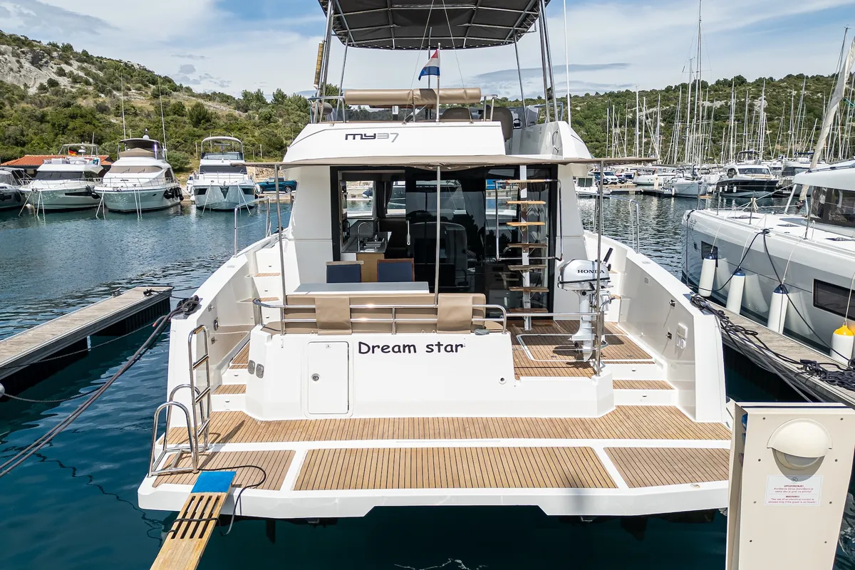 Dream Star, a Fountaine Pajot MY 37 catamaran at Primošten, Croatia