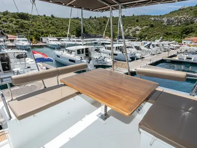 Dream Star, a Fountaine Pajot MY 37 catamaran at Primošten, Croatia