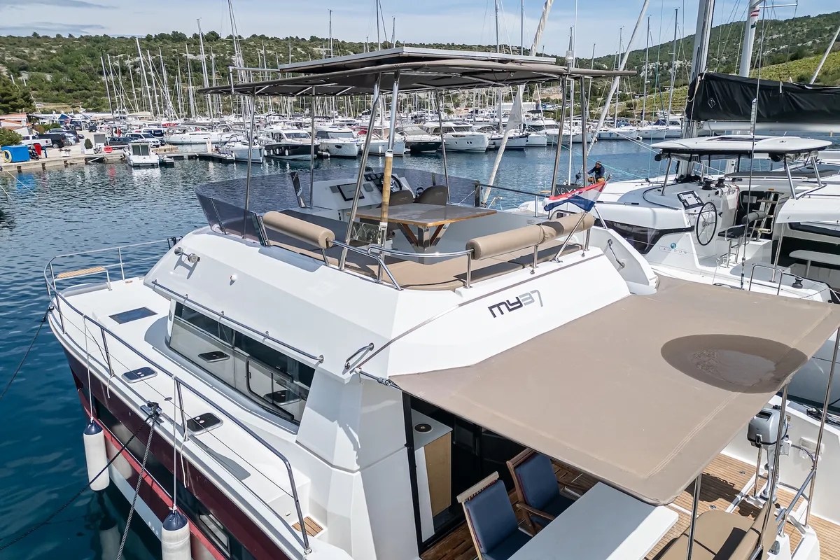 Dream Star, a Fountaine Pajot MY 37 catamaran at Primošten, Croatia