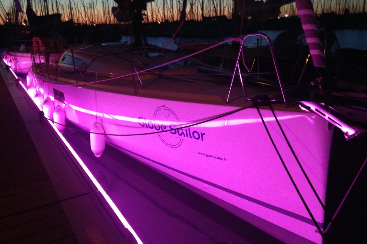 Exterior view of Purple Rain, a Pogo 12.5 sailboat at Alameda, United States