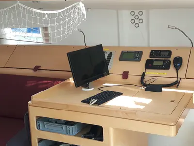Salon of Purple Rain, a Pogo 12.5 sailboat at Alameda, United States