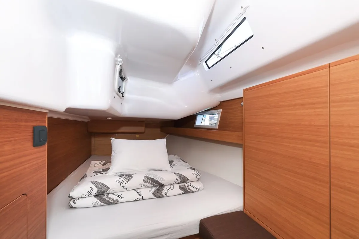 Cabin on Anaya, a Elan Impression 45.1 sailboat at Biograd na Moru, Croatia