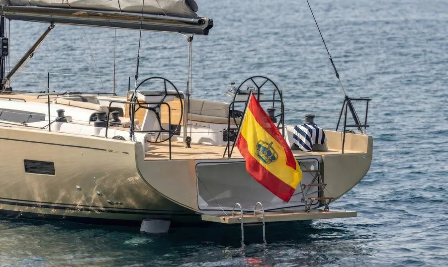 Moana, a Beneteau First 53 sailboat at Ibiza, Spain
