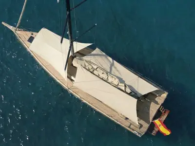 Moana, a Beneteau First 53 sailboat at Ibiza, Spain
