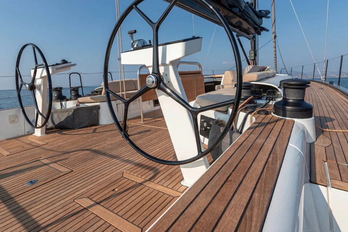 Moana, a Beneteau First 53 sailboat at Ibiza, Spain
