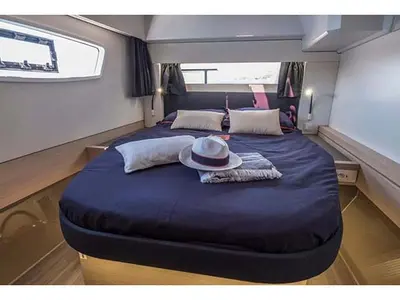 Timeless Planet, a Fountaine Pajot Astrea 42 catamaran at Marsala, Italy