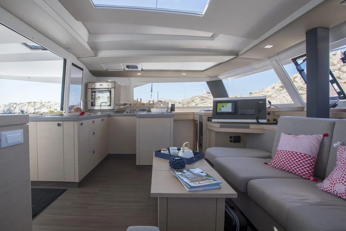 Timeless Planet, a Fountaine Pajot Astrea 42 catamaran at Marsala, Italy