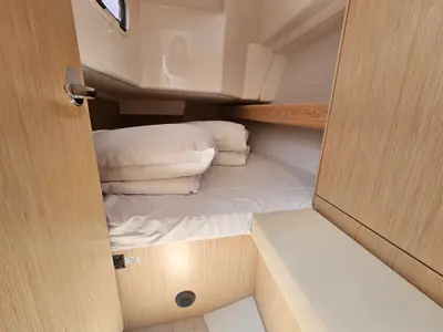 Cabin on Ella, a Bavaria Cruiser 34 sailboat at Grad Biograd na Moru, Croatia