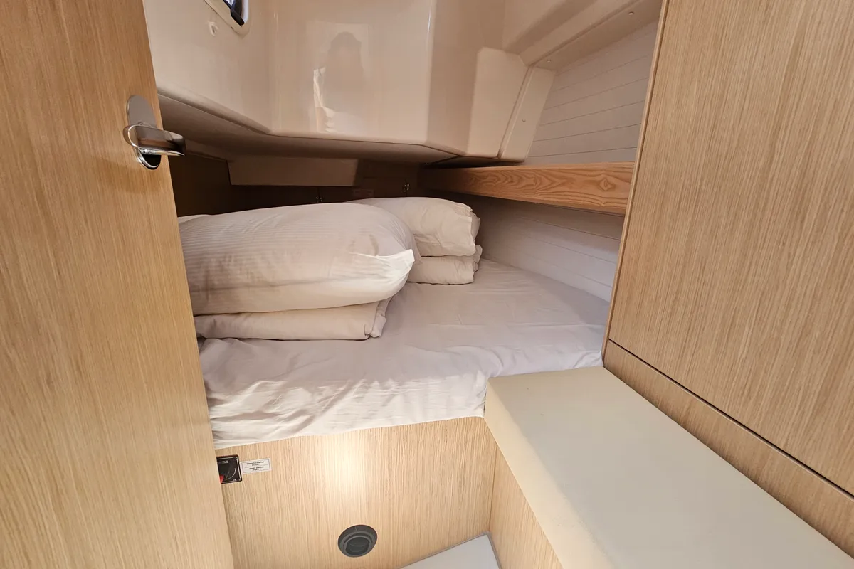 Cabin on Ella, a Bavaria Cruiser 34 sailboat at Grad Biograd na Moru, Croatia