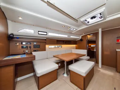Salon of Eylin, a Beneteau Oceanis 40.1 sailboat at Zadar, Croatia