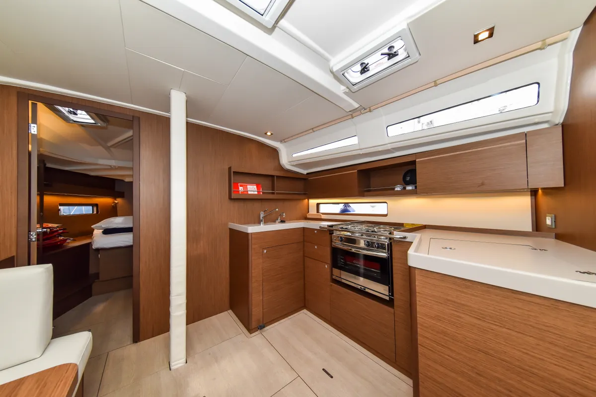Galley of Eylin, a Beneteau Oceanis 40.1 sailboat at Zadar, Croatia