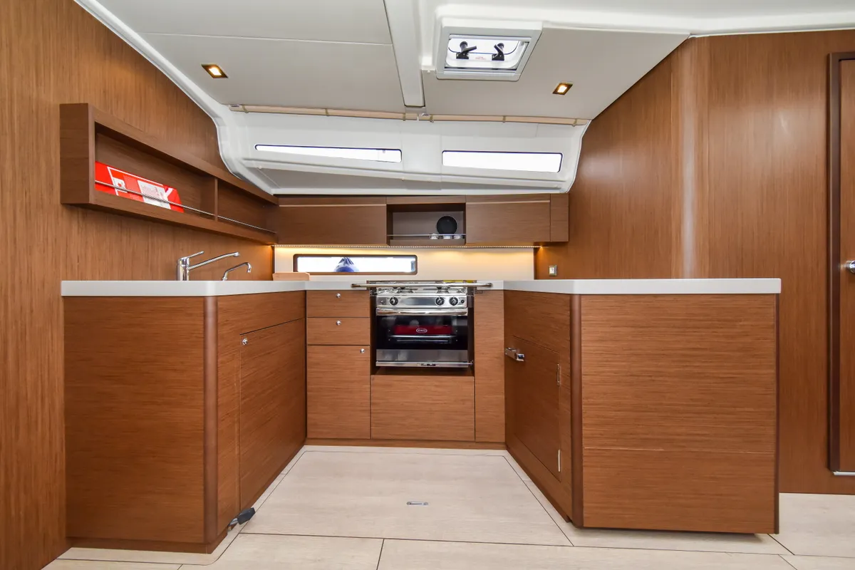 Galley of Eylin, a Beneteau Oceanis 40.1 sailboat at Zadar, Croatia