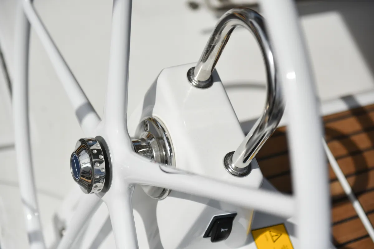 Cockpit of Eylin, a Beneteau Oceanis 40.1 sailboat at Zadar, Croatia