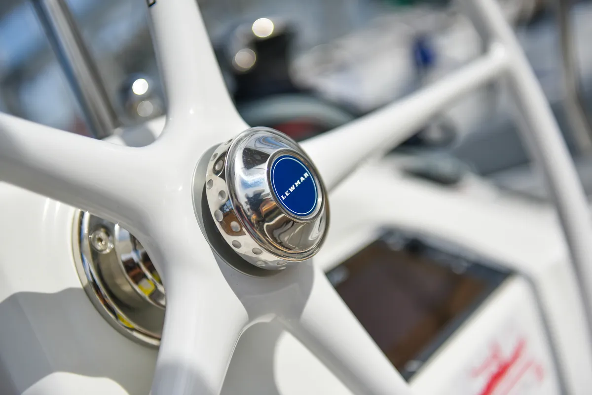 Cockpit of Eylin, a Beneteau Oceanis 40.1 sailboat at Zadar, Croatia