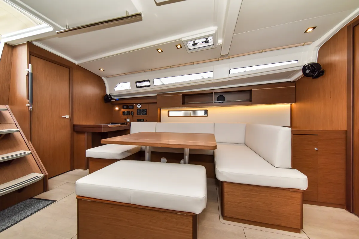 Salon of Eylin, a Beneteau Oceanis 40.1 sailboat at Zadar, Croatia