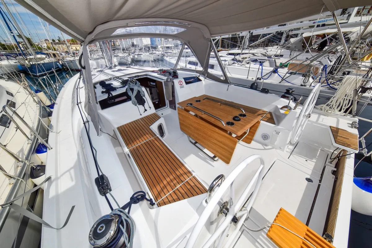 Eylin, a Beneteau Oceanis 40.1 sailboat at Zadar, Croatia