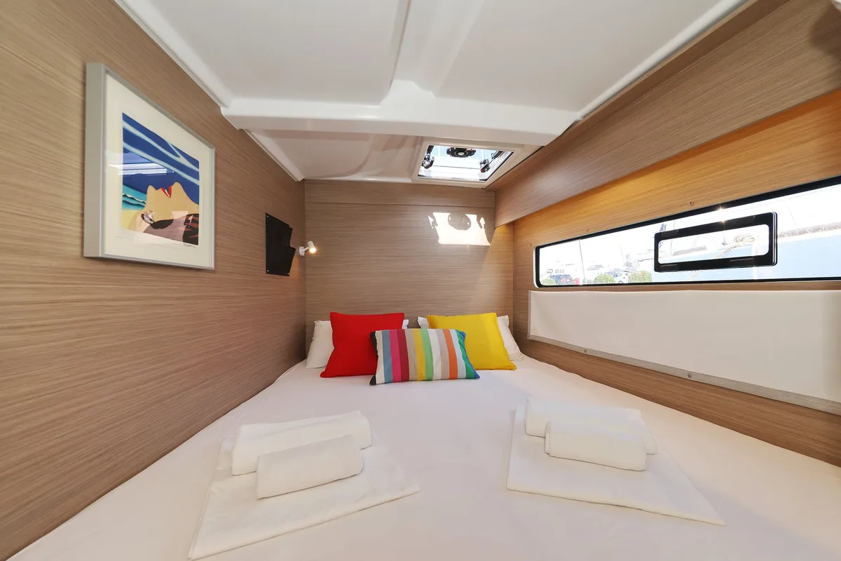 Cabin on NAMI, a Lagoon 38 catamaran at Općina Sukošan, Croatia