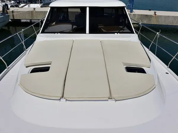 Deck of Roberta, a SAS - Vektor Adriana 44 motor yacht at Općina Sukošan, Croatia