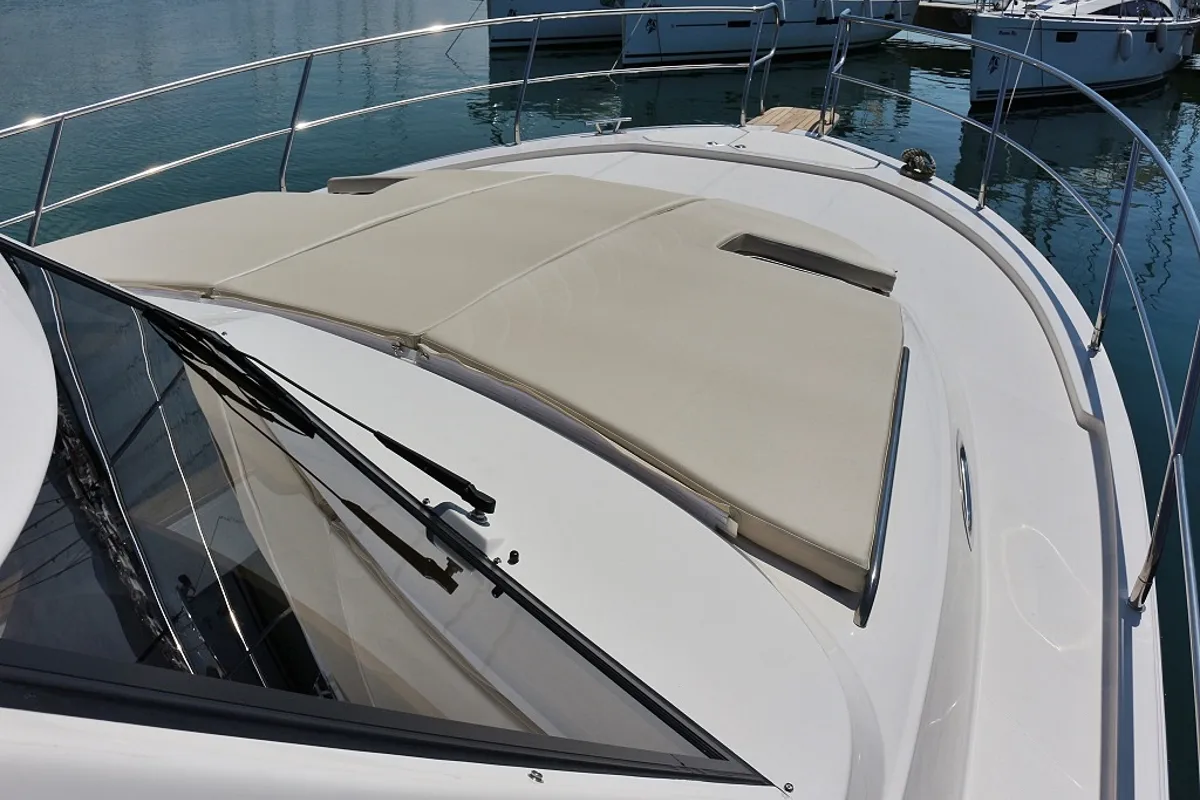 Deck of Roberta, a SAS - Vektor Adriana 44 motor yacht at Općina Sukošan, Croatia