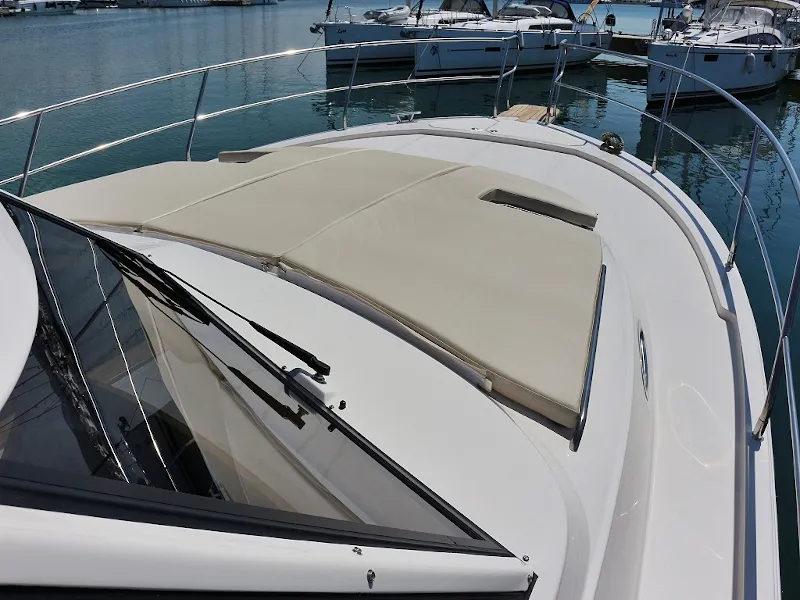 Deck of Roberta, a SAS - Vektor Adriana 44 motor yacht at Općina Sukošan, Croatia