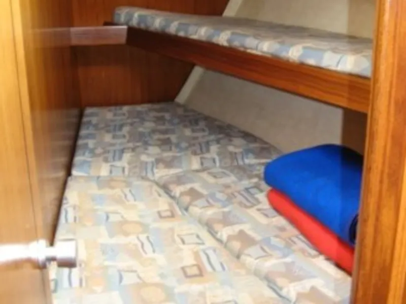 Cabin on Myrto, a Dufour Gib Sea 442 sailboat at Athens, Greece