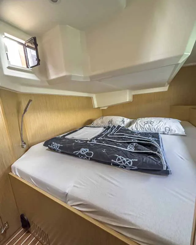Cabin on Livia, a Bavaria C42 sailboat at Grad Pula, Croatia