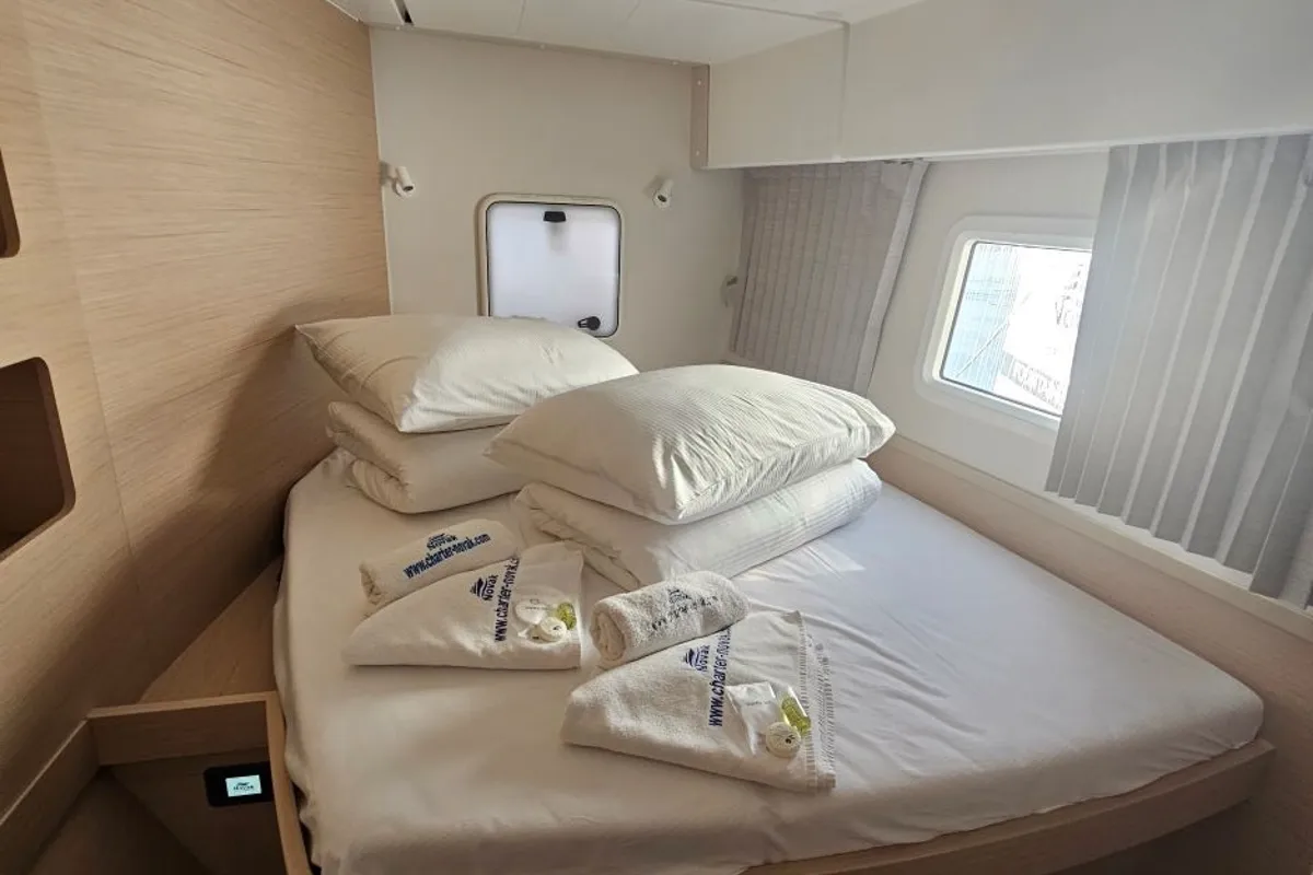 Cabin on Azzuro, a Lagoon 42 catamaran at Grad Biograd na Moru, Croatia
