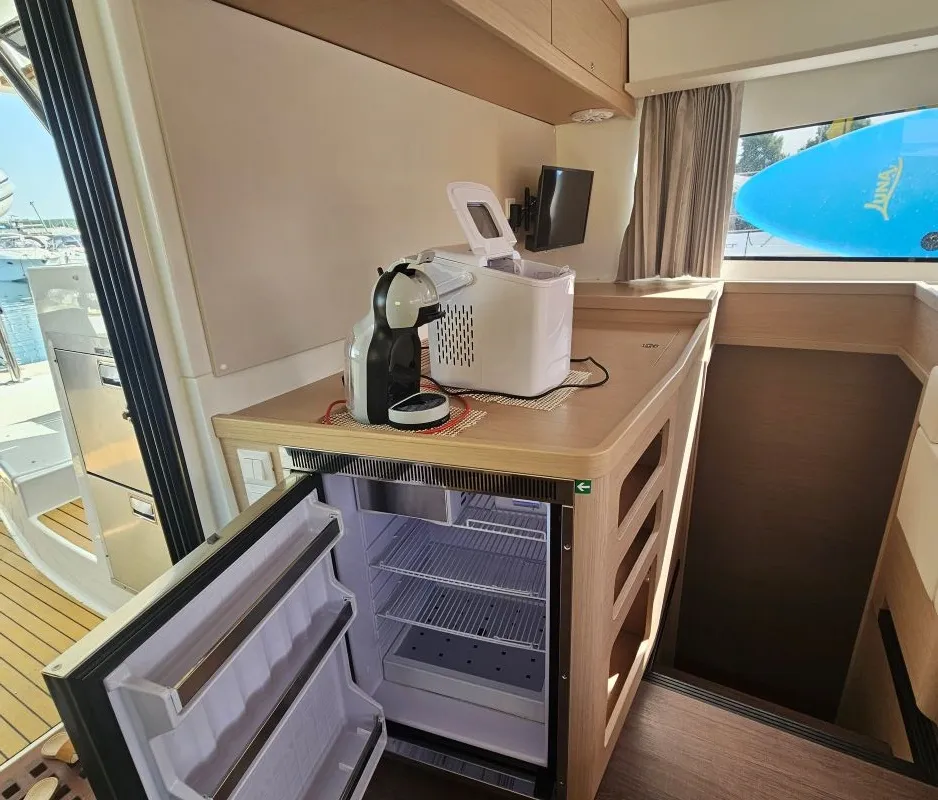 Galley of Azzuro, a Lagoon 42 catamaran at Grad Biograd na Moru, Croatia