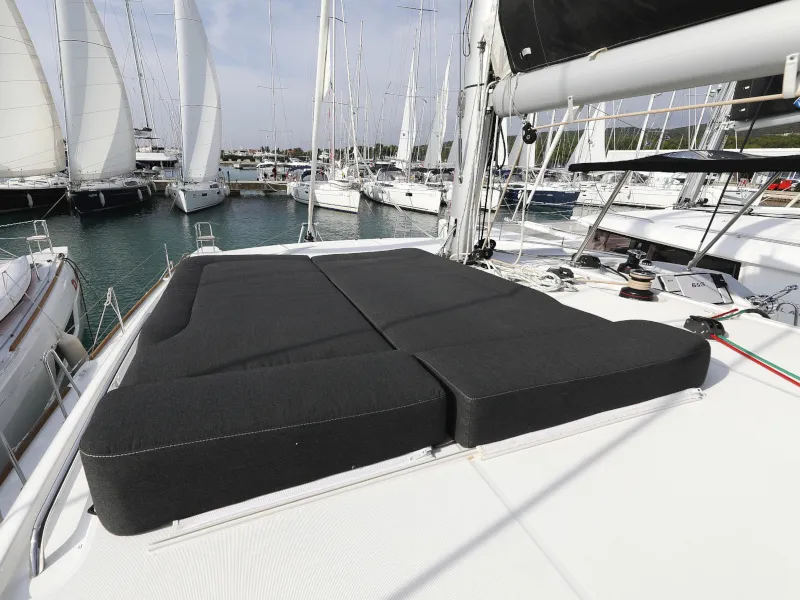Deck of Mari, a Lagoon 40 catamaran at Općina Sukošan, Croatia