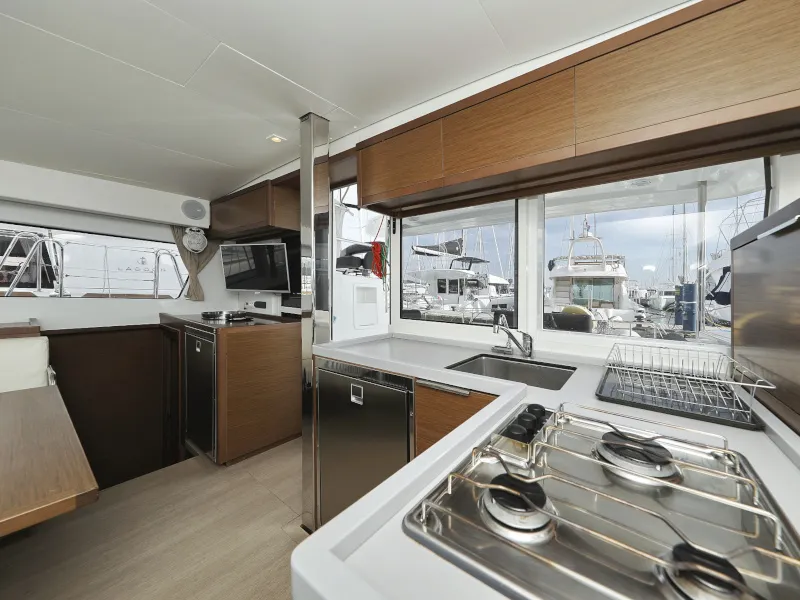 Galley of Mari, a Lagoon 40 catamaran at Općina Sukošan, Croatia