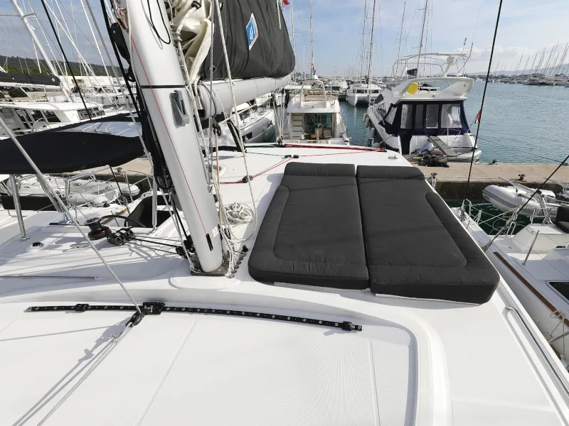 Deck of Mari, a Lagoon 40 catamaran at Općina Sukošan, Croatia