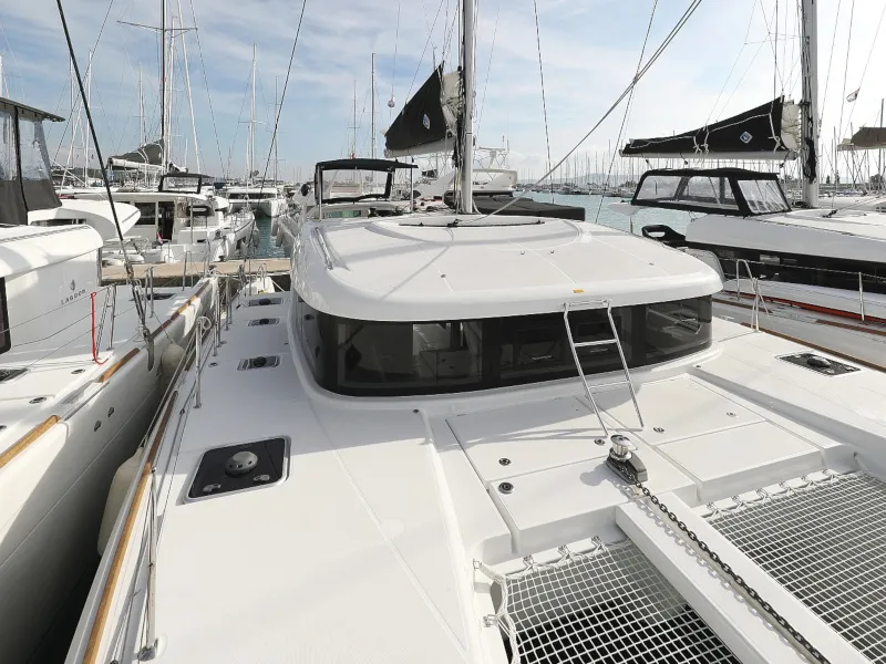 Exterior view of Mari, a Lagoon 40 catamaran at Općina Sukošan, Croatia