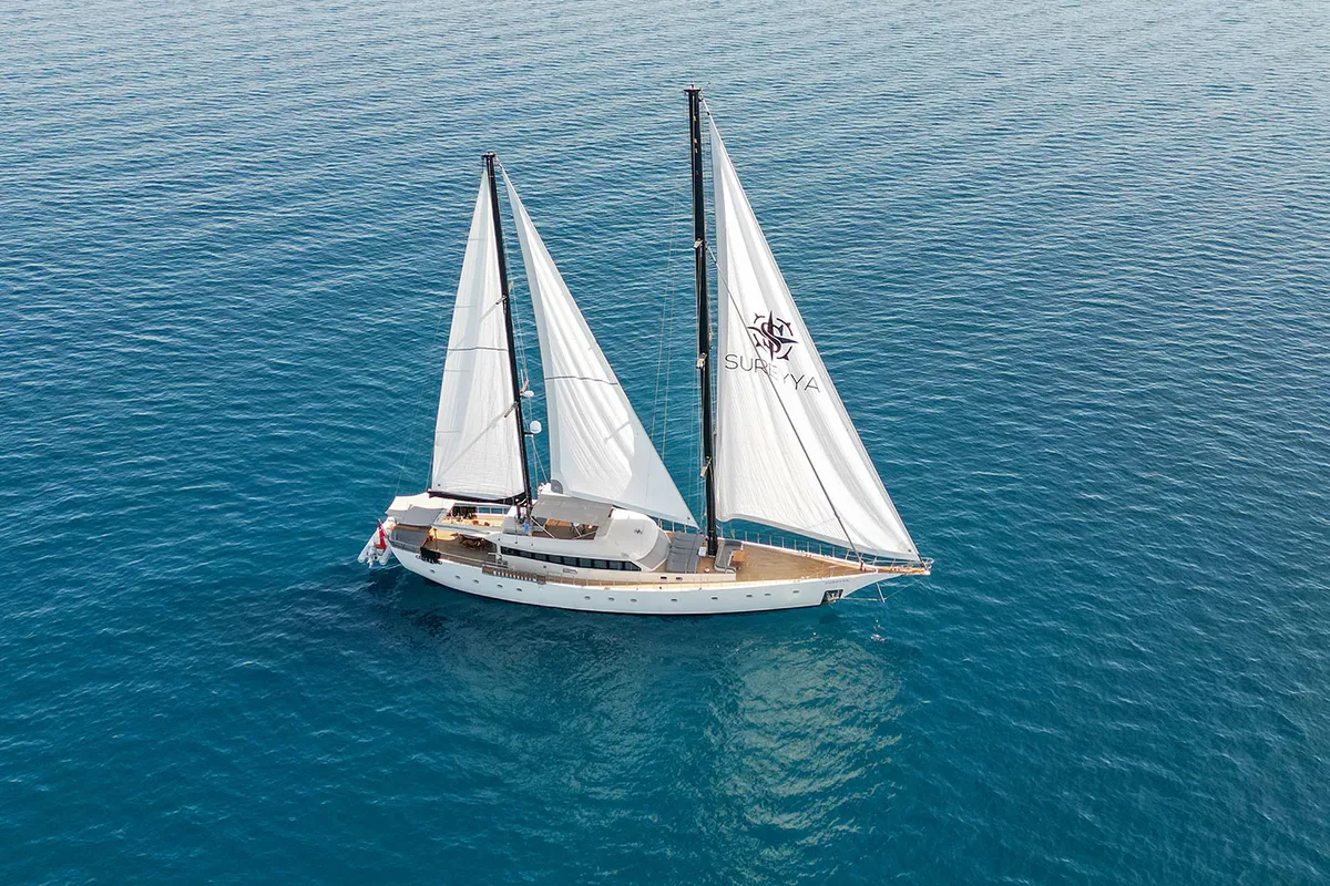 Sureyya, a Motor sailer sailboat at Bodrum, Turkey