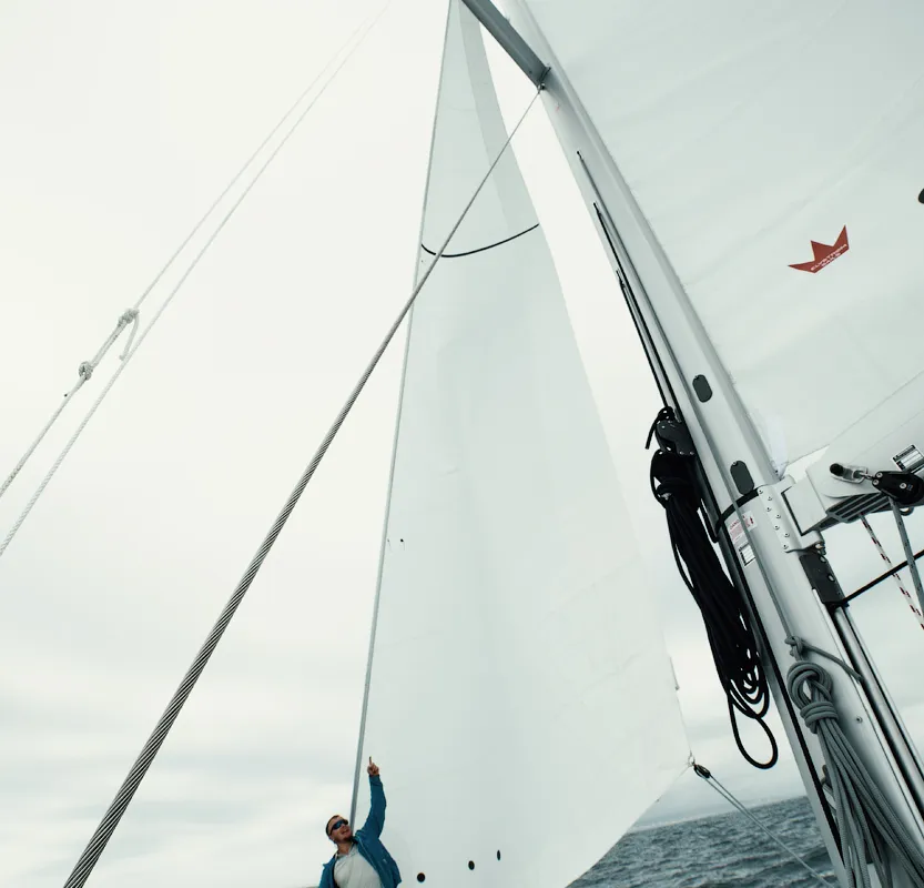 Exterior view of Kismee, a Beneteau Oceanis 46.1 sailboat at Ibiza, Spain