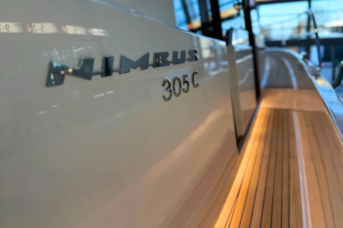 DALMATIA, a Nimbus 305 Coupe motorboat at Split, Croatia