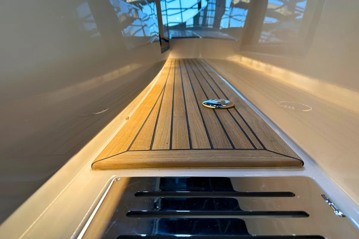 DALMATIA, a Nimbus 305 Coupe motorboat at Split, Croatia