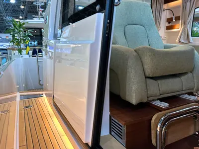 Salon of DALMATIA, a Nimbus 305 Coupe motorboat at Split, Croatia