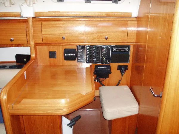 Salon of Athina, a Bavaria 32 Cruiser sailboat at Preveza, Greece