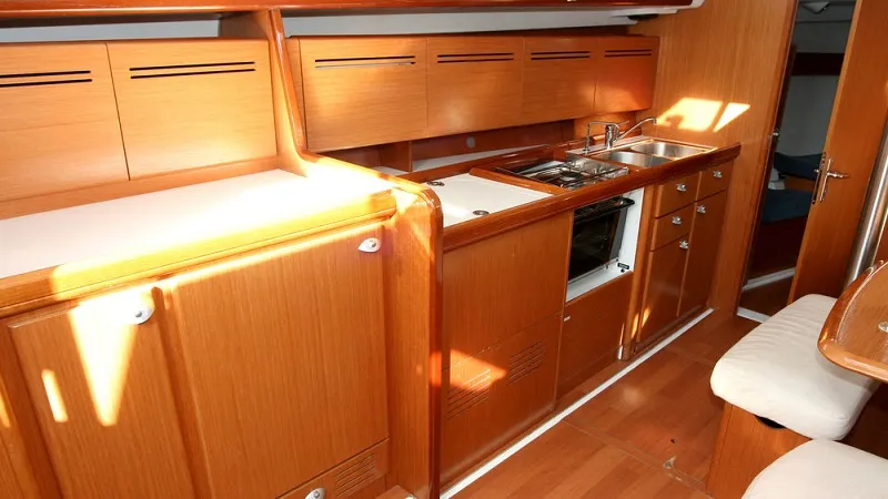 Galley of ORION XI, a Beneteau Cyclades 43.3 sailboat at Volos, Greece