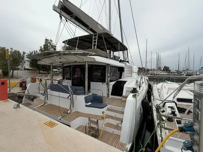 Bali 5.2 - 6 + 2 cab., a catamaran at Agios Stefanos, Greece