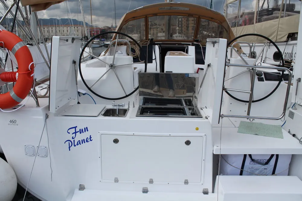 Fun Planet, a Dufour 460 GL sailboat at Marsala, Italy