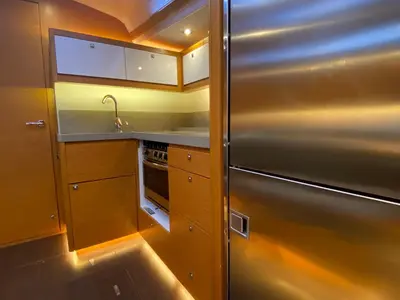 Galley of Nami, a Dufour 470 sailboat at Dénia, Spain
