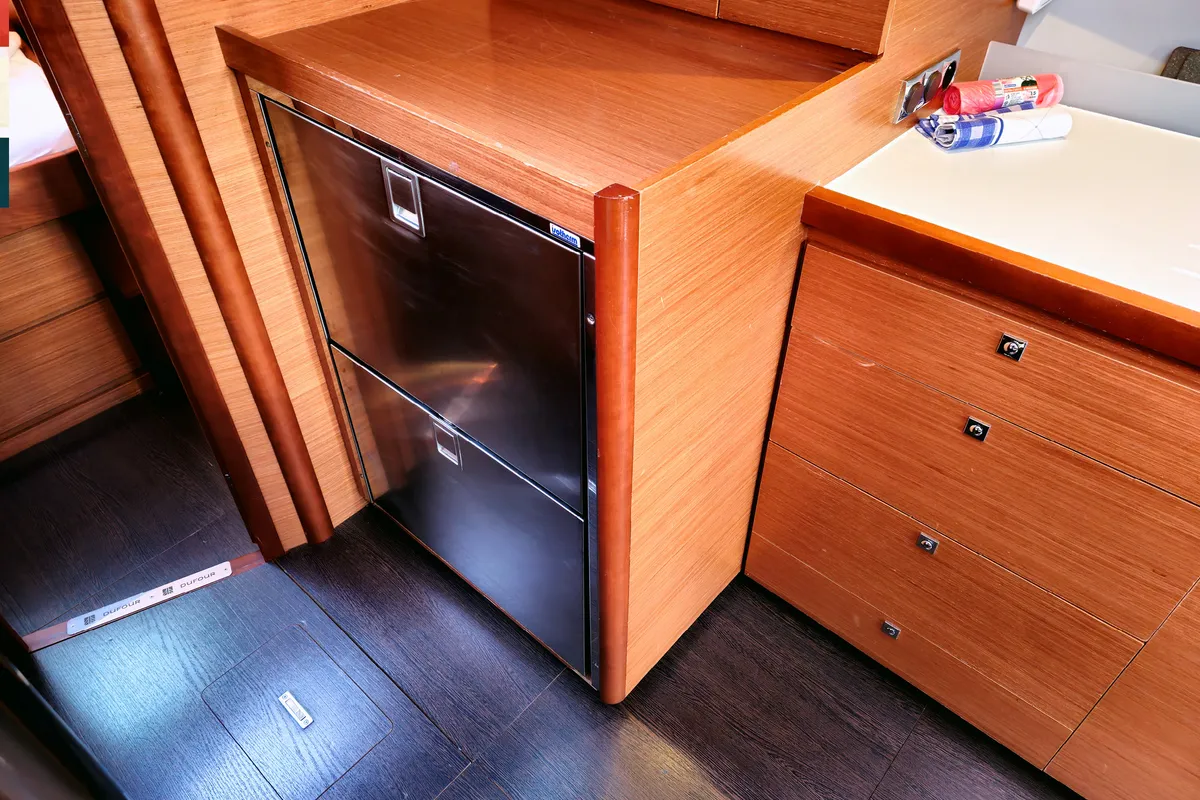 Galley of Vivo, a Dufour 430 GL sailboat at Kaštela, Croatia